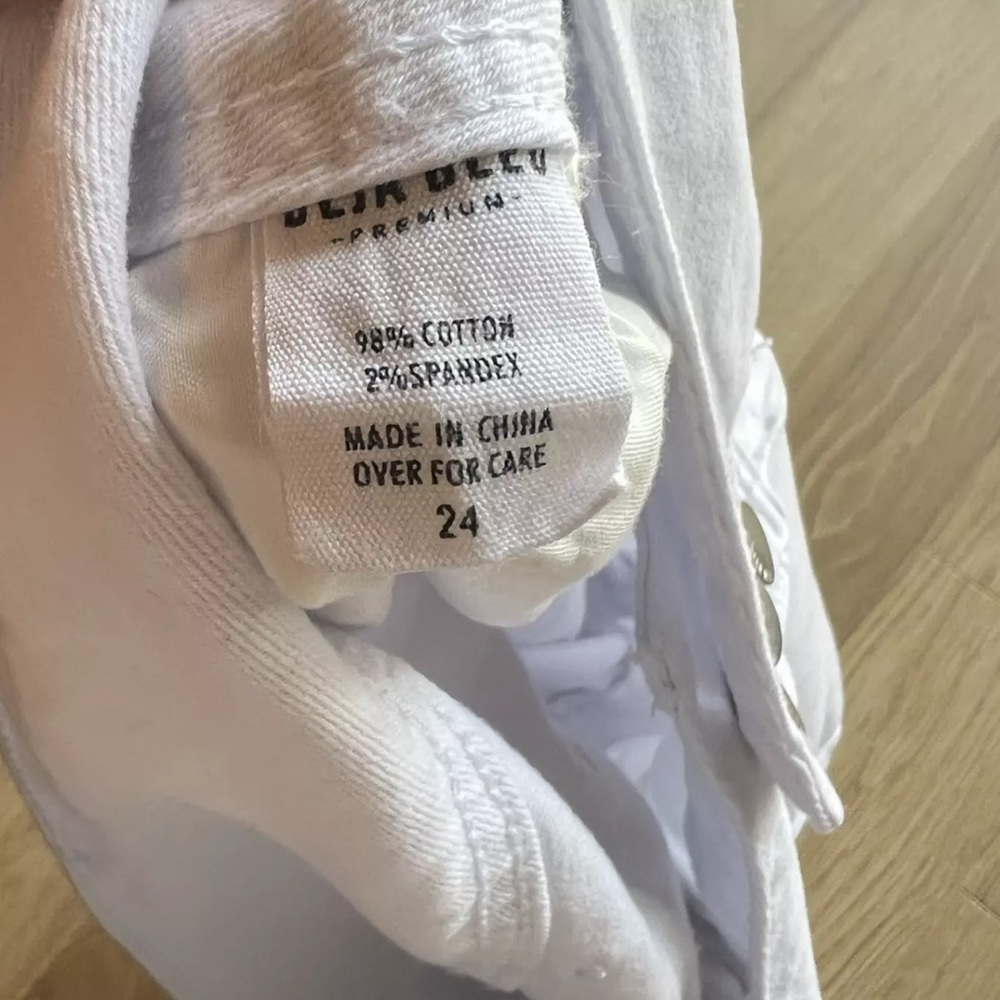 Deja Blue High Rise Distressed Skinny Jeans White Women’s Plus Size 24 - Picture 10 of 15
